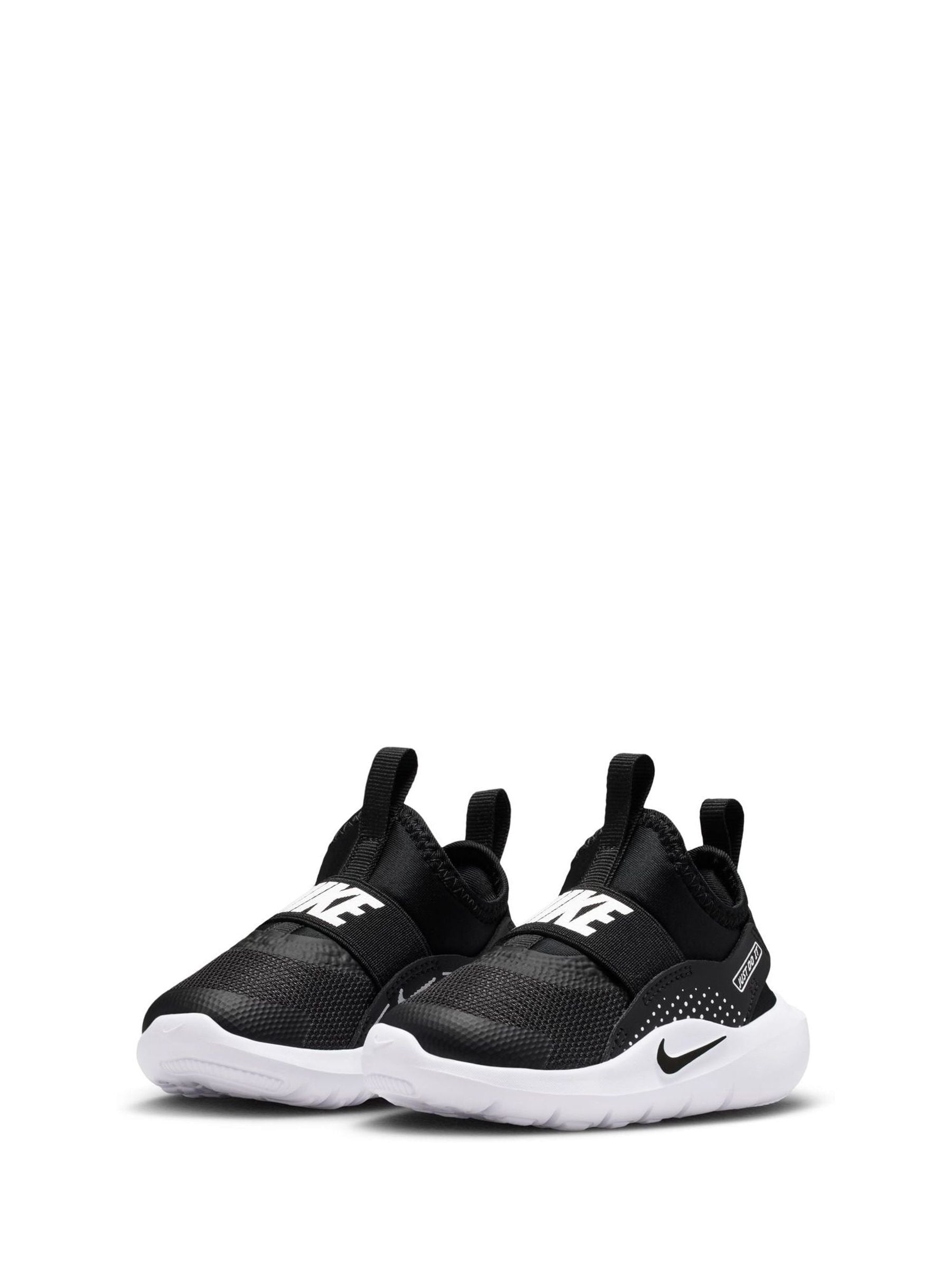 Nike Black/White Infant Flex Runner 4 Trainers image 5
