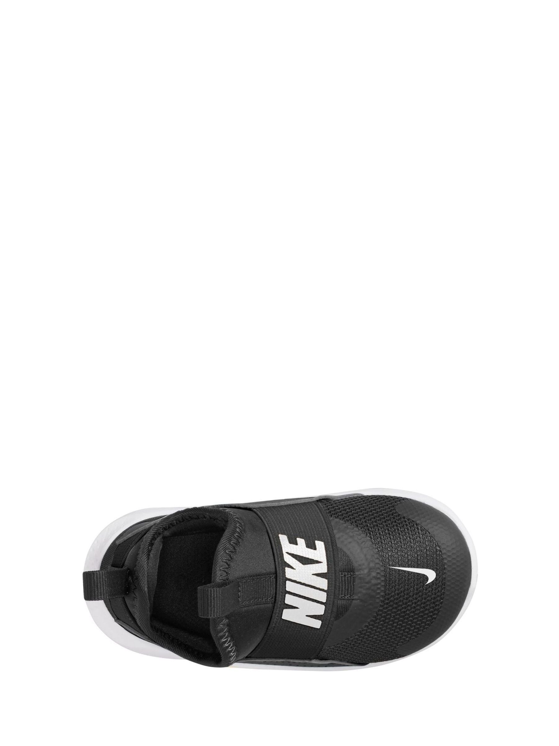 Nike Black/White Infant Flex Runner 4 Trainers image 8