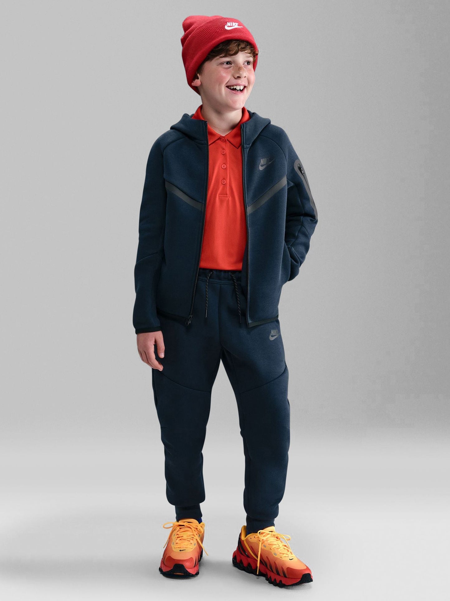 Dsiney Kidz - Nike Blue Tech Fleece Zip Through Hoodie image 2