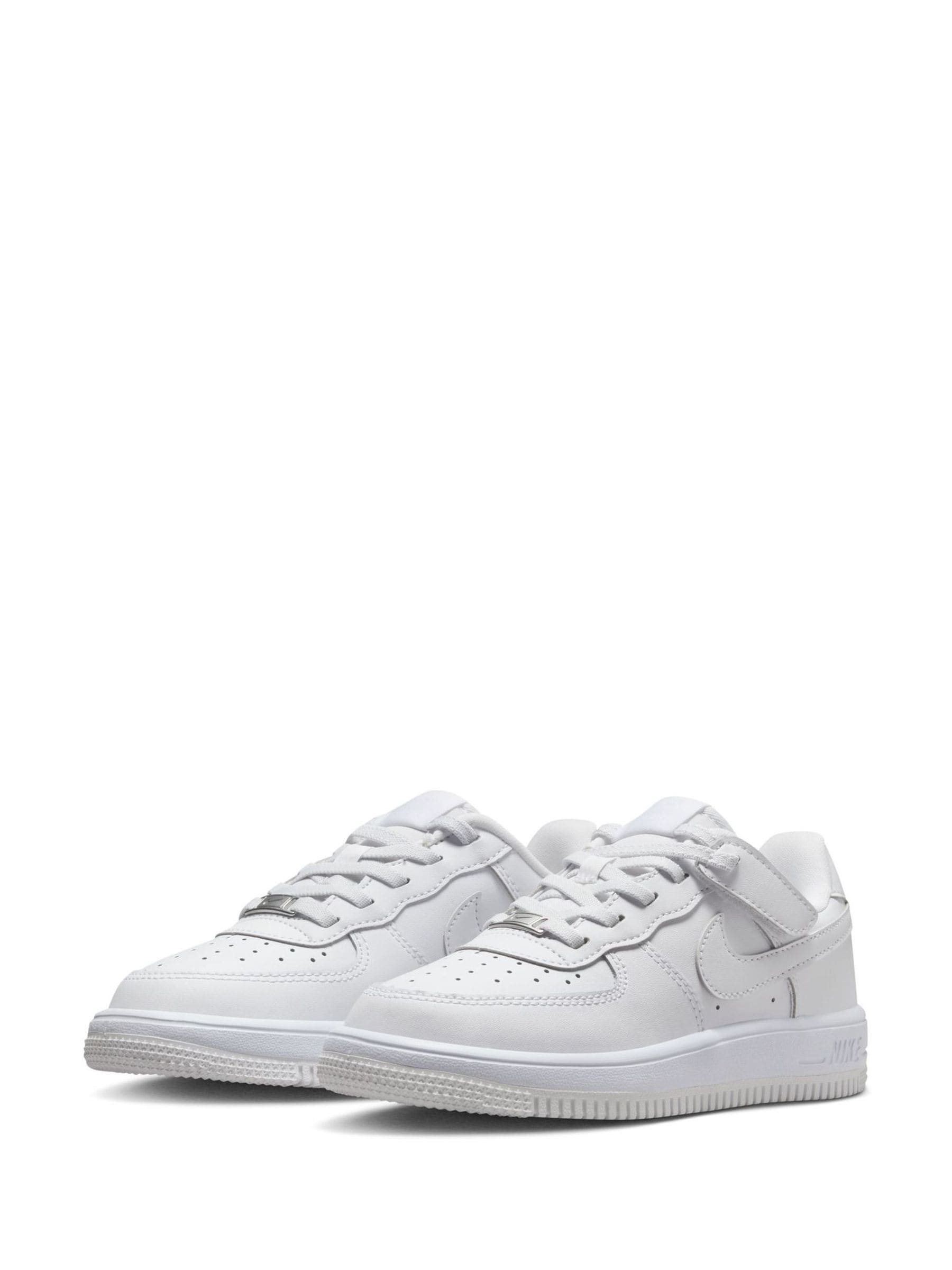 Nike White Junior Air Force 1 Easy On Trainers image 5