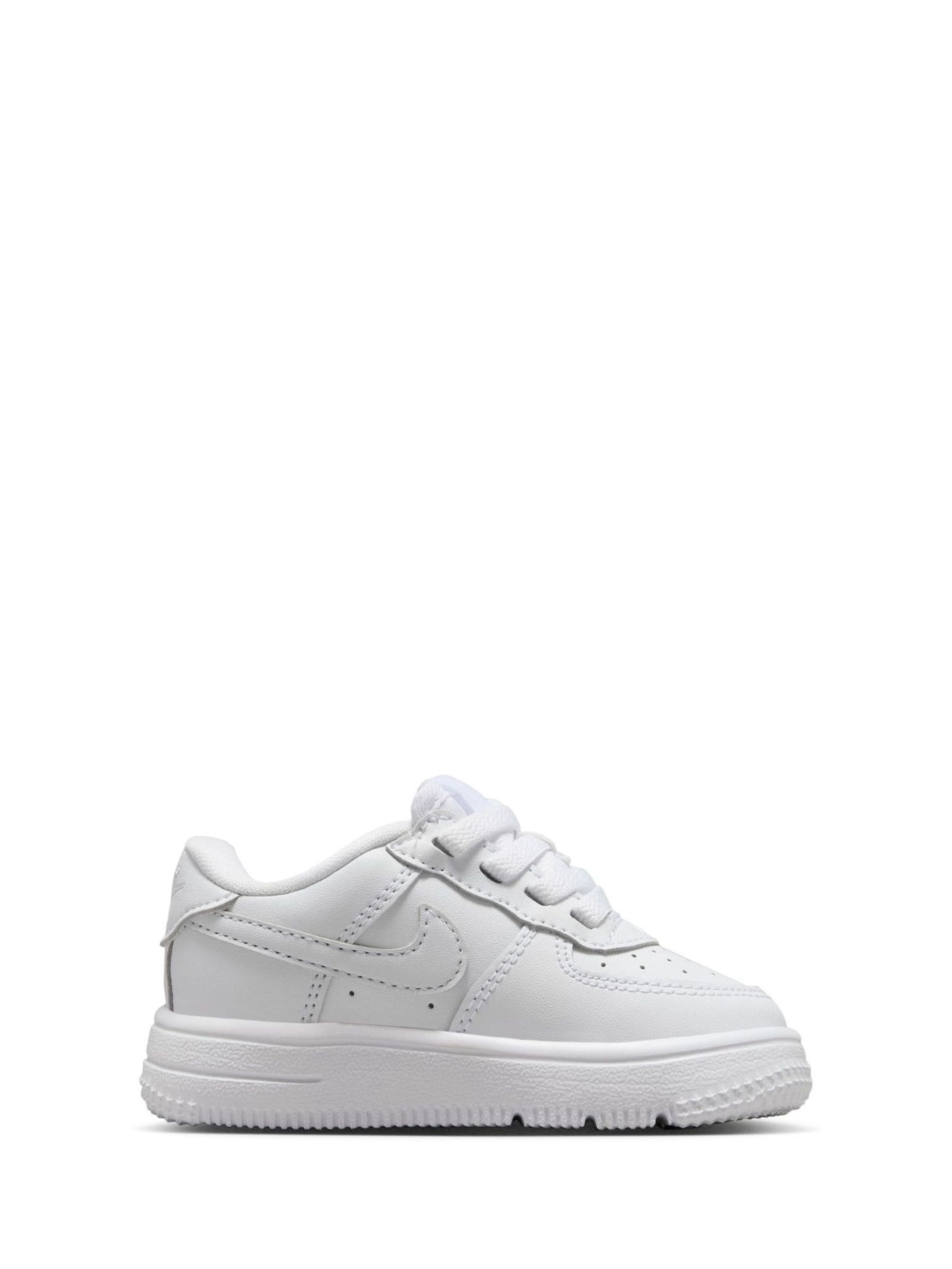 Nike White Infant Air Force 1 Easy On Trainers image 3