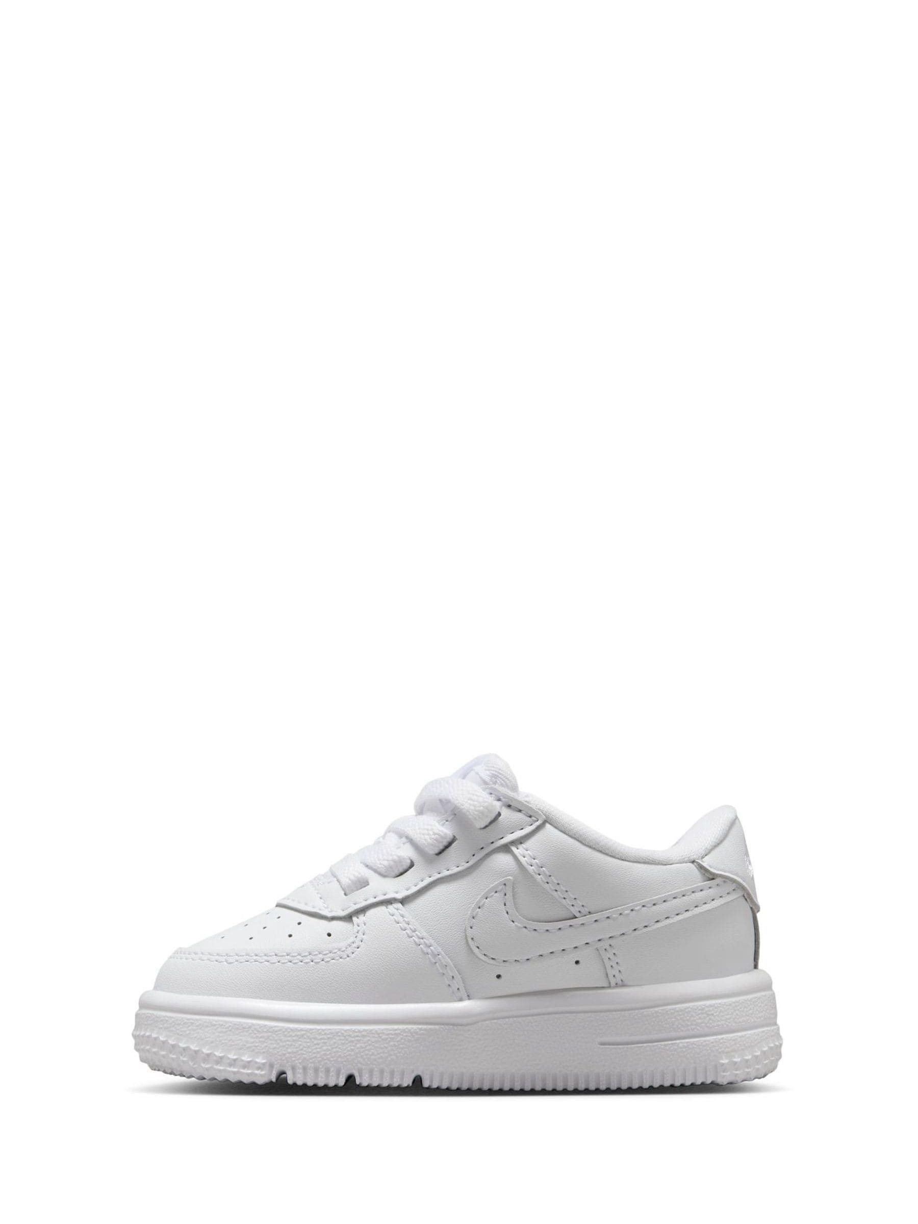 Nike White Infant Air Force 1 Easy On Trainers image 4