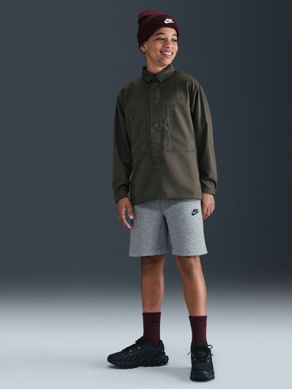 Dsiney Kidz - Nike Dark Grey Heather Tech Fleece Shorts image 1