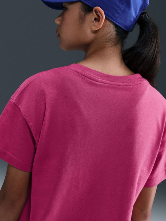 Dsiney Kidz - Nike Beet Pink Sportswear Boxy T-Shirt image 2