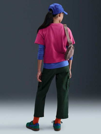 Dsiney Kidz - Nike Beet Pink Sportswear Boxy T-Shirt image 3