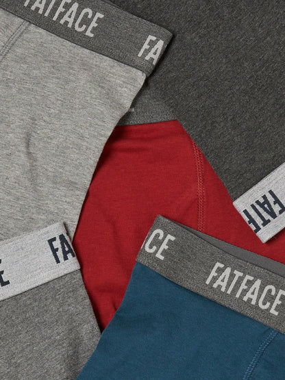 Dsiney Kidz - FatFace 5 Pack Grey/Red/Blue Classic Boxers image 2