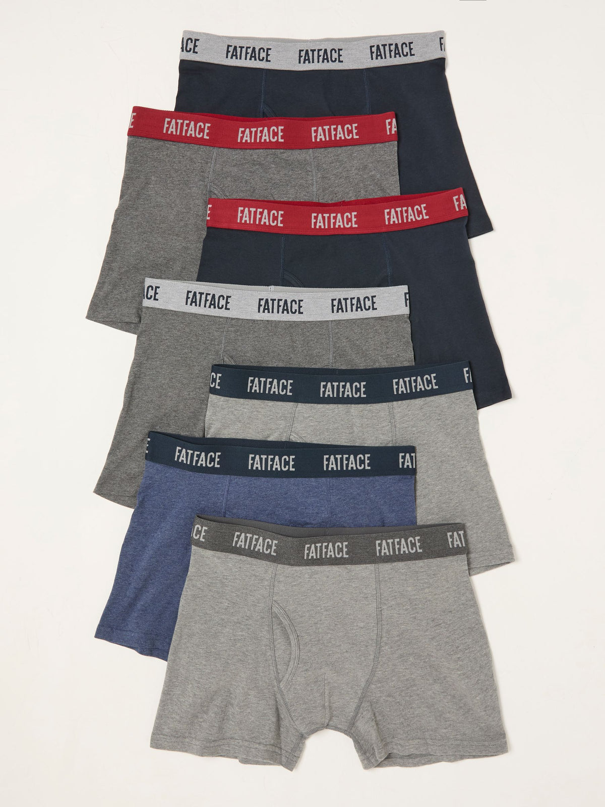 Dsiney Kidz - FatFace 7 Pack Grey & Blue Classic Boxers image 1