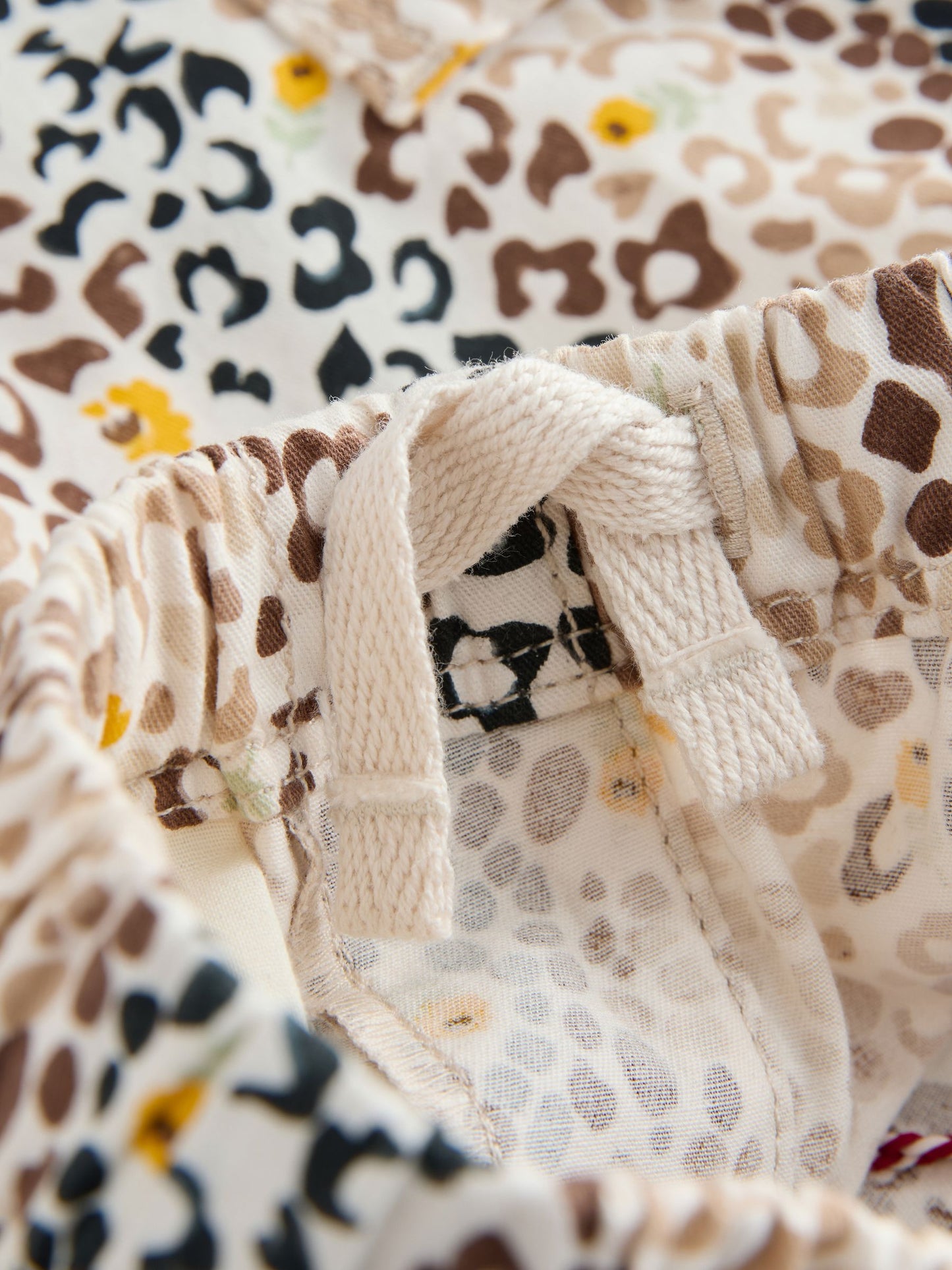 Tan Brown Leopard Print Cath Kidston 100% Cotton Trousers (3mths-7yrs) image 10