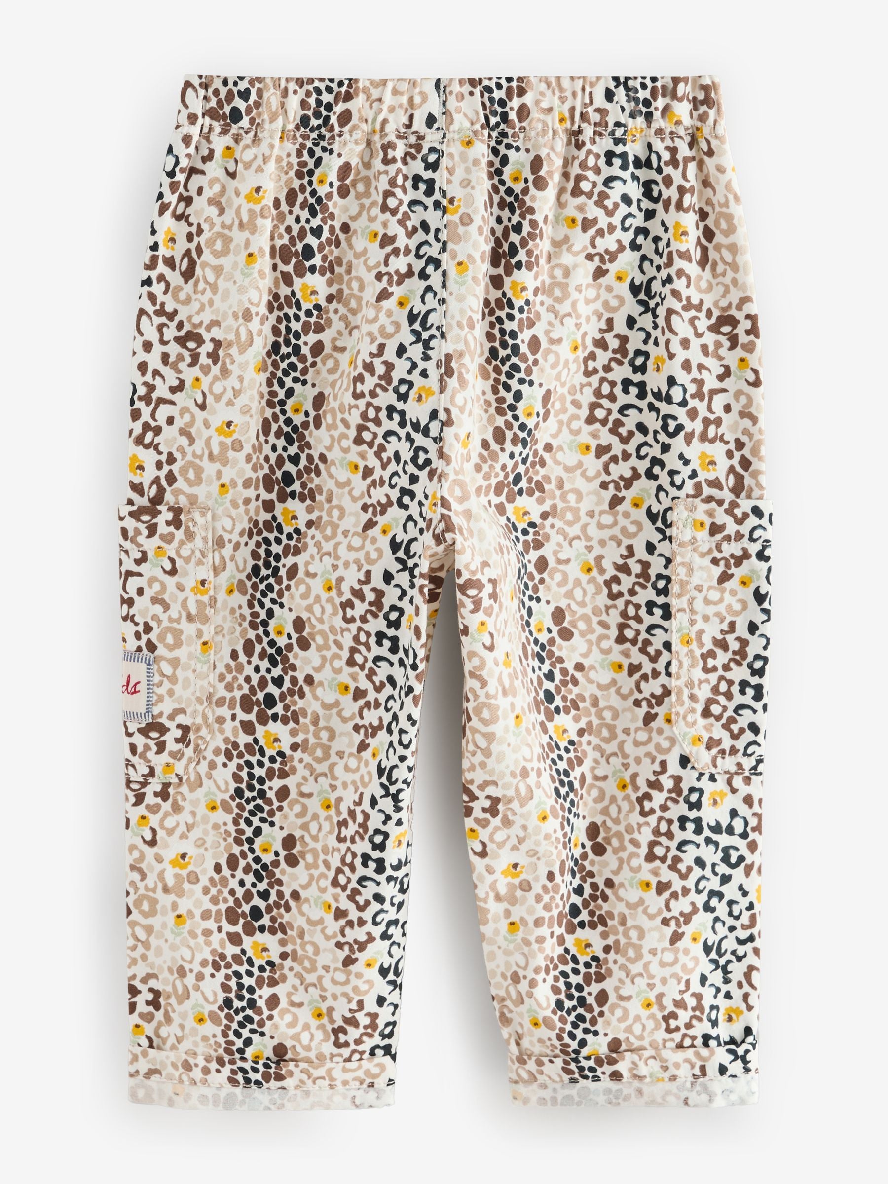 Tan Brown Leopard Print Cath Kidston 100% Cotton Trousers (3mths-7yrs) image 9