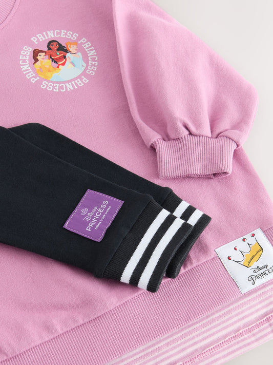Purple Disney Princess Long Sleeve Mock Layer Top and Leggings Set (3mths-7yrs) image 3