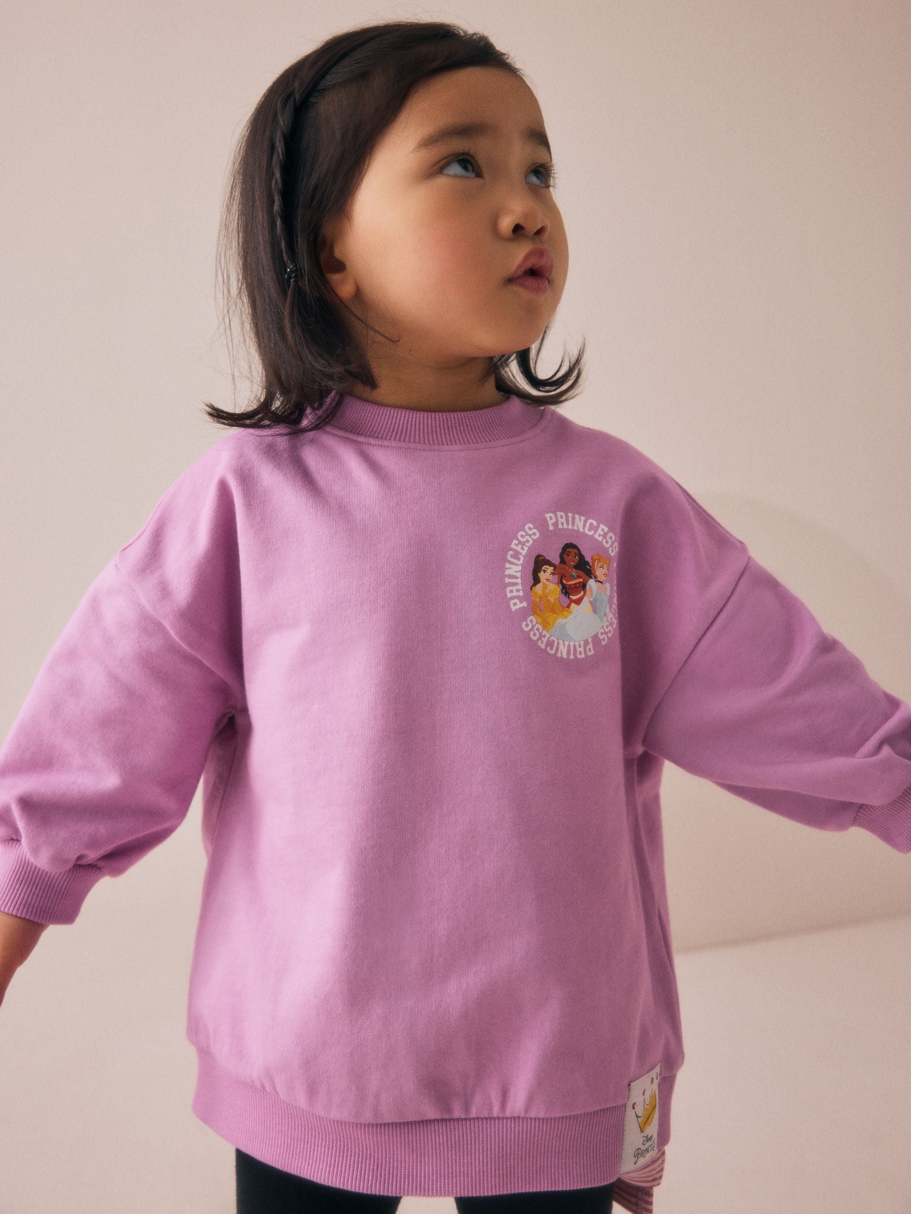 Purple Disney Princess Long Sleeve Mock Layer Top and Leggings Set (3mths-7yrs) image 4