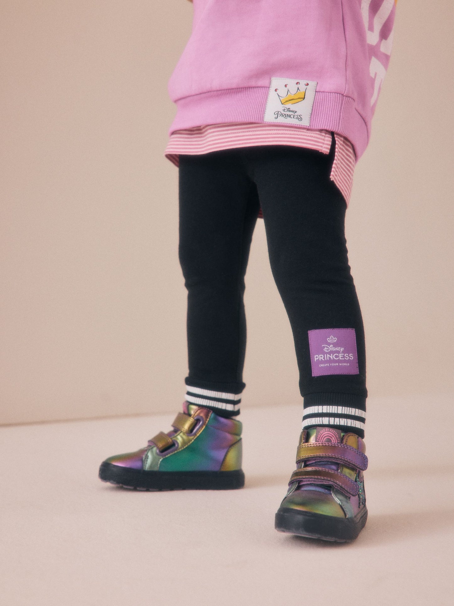 Purple Disney Princess Long Sleeve Mock Layer Top and Leggings Set (3mths-7yrs) image 5