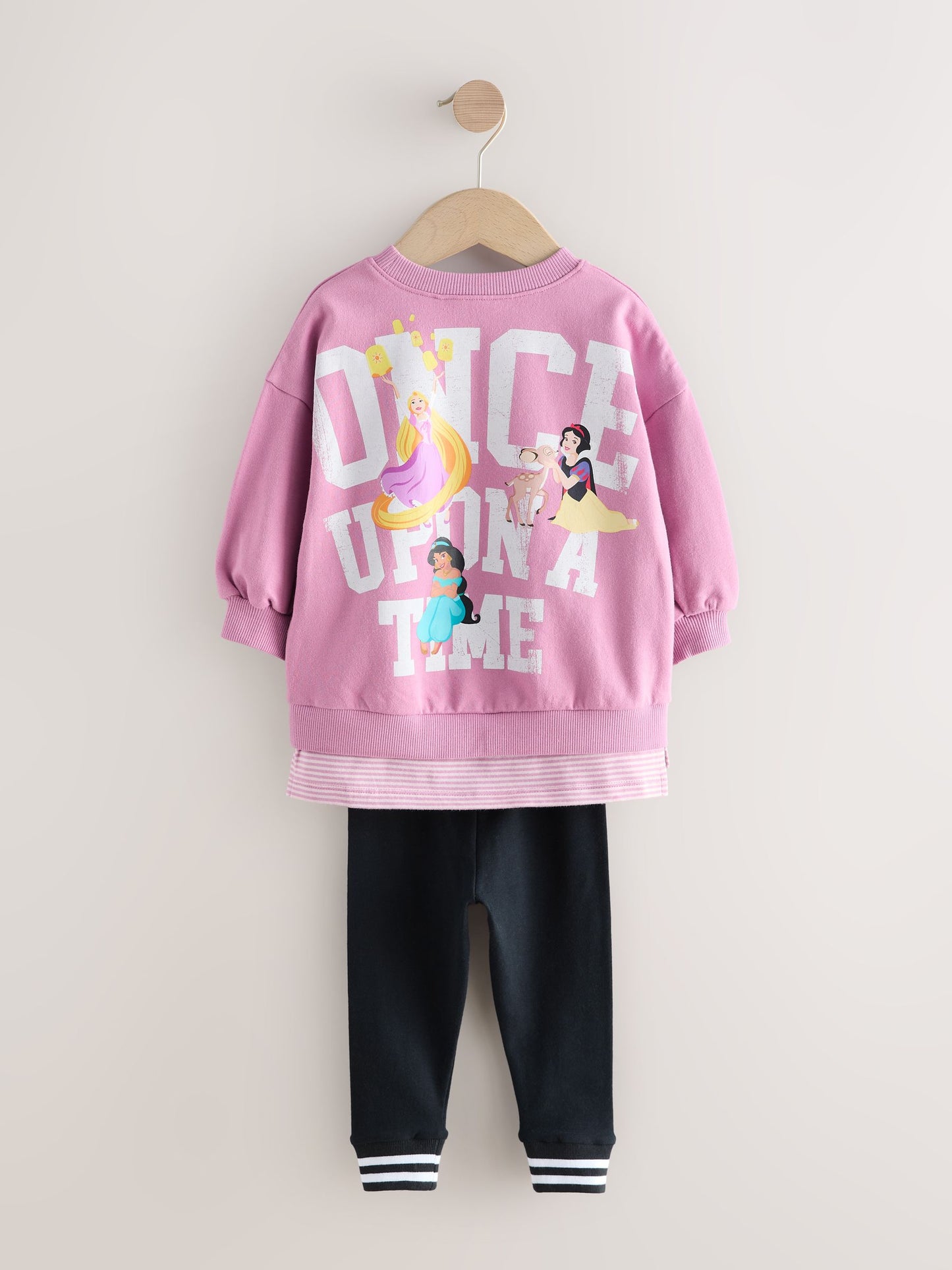 Purple Disney Princess Long Sleeve Mock Layer Top and Leggings Set (3mths-7yrs) image 8