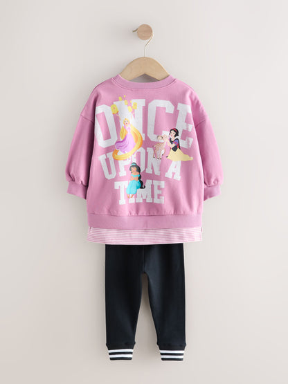 Purple Disney Princess Long Sleeve Mock Layer Top and Leggings Set (3mths-7yrs) image 8