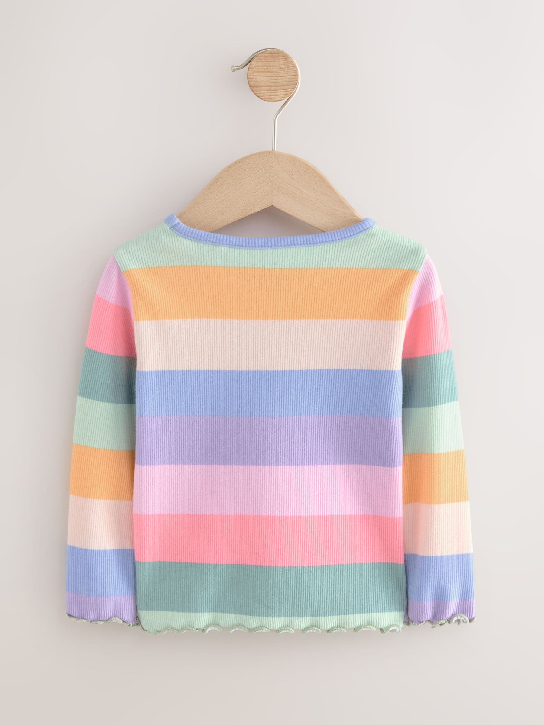 Dsiney Kidz - Rainbow Rib Long Sleeve T-Shirt (3mths-7yrs) image 5