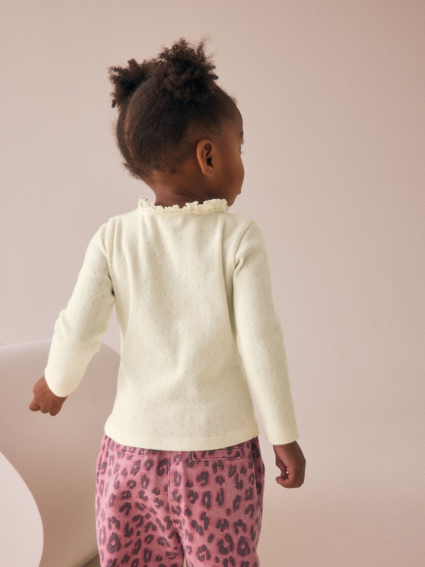 Dsiney Kidz - Ecru White Long Sleeve Pointelle T-Shirt (3mths-7yrs) image 3