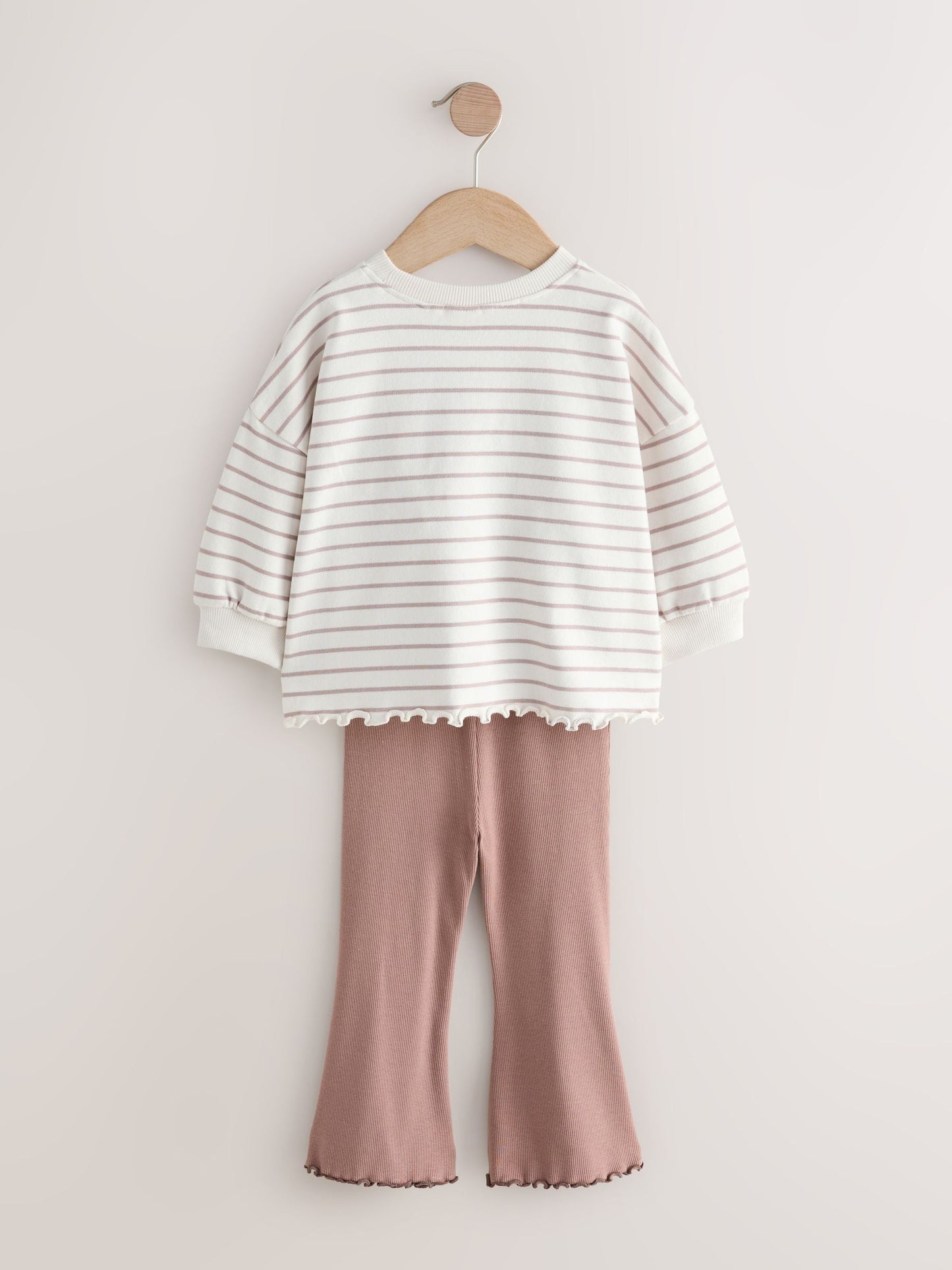 Neutral Reindeer Long Sleeve Top and Flare Set (3mths-7yrs)