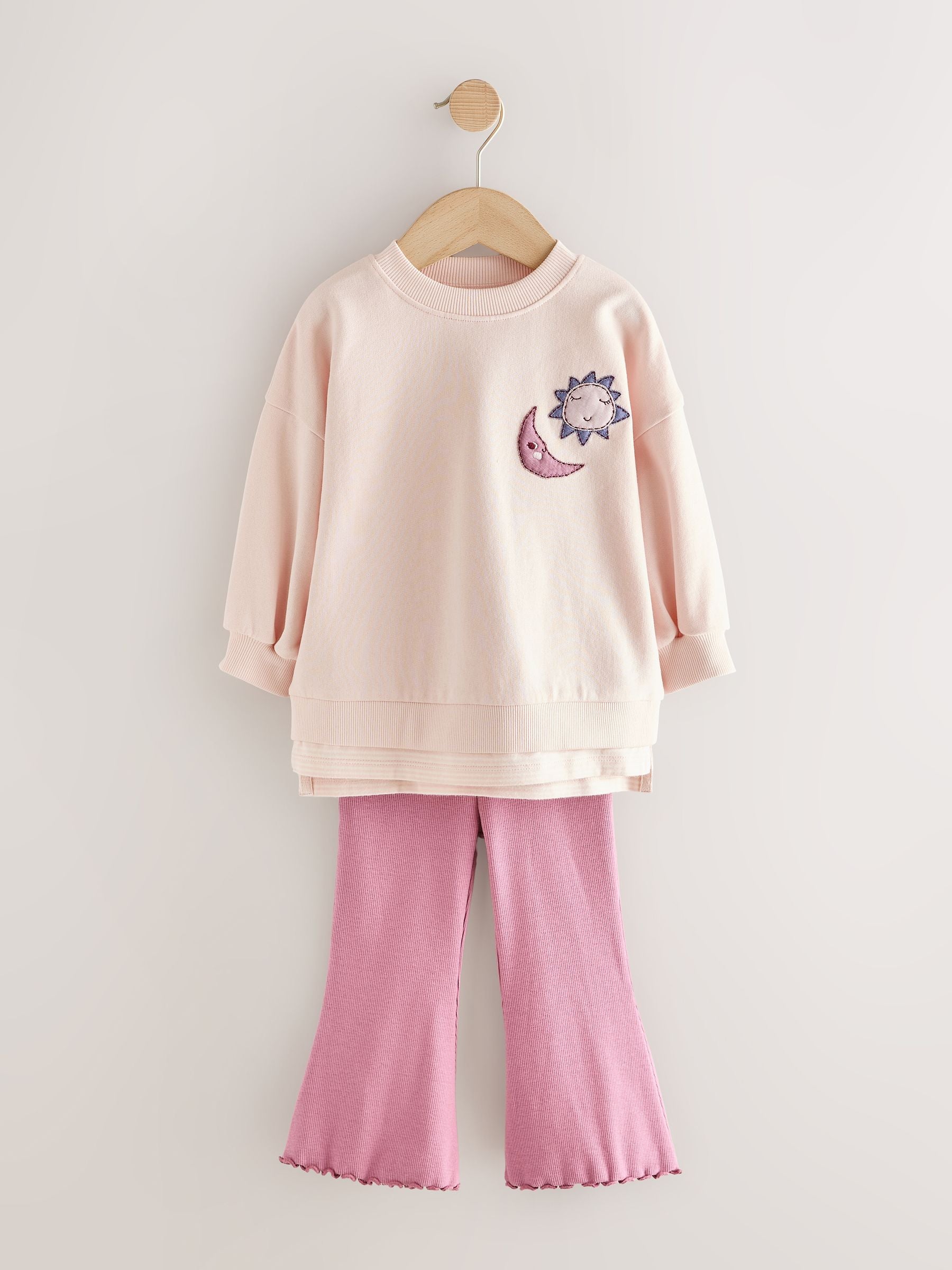 Pink Stars Long Sleeve Top and Flare Set (3mths-7yrs) image 5