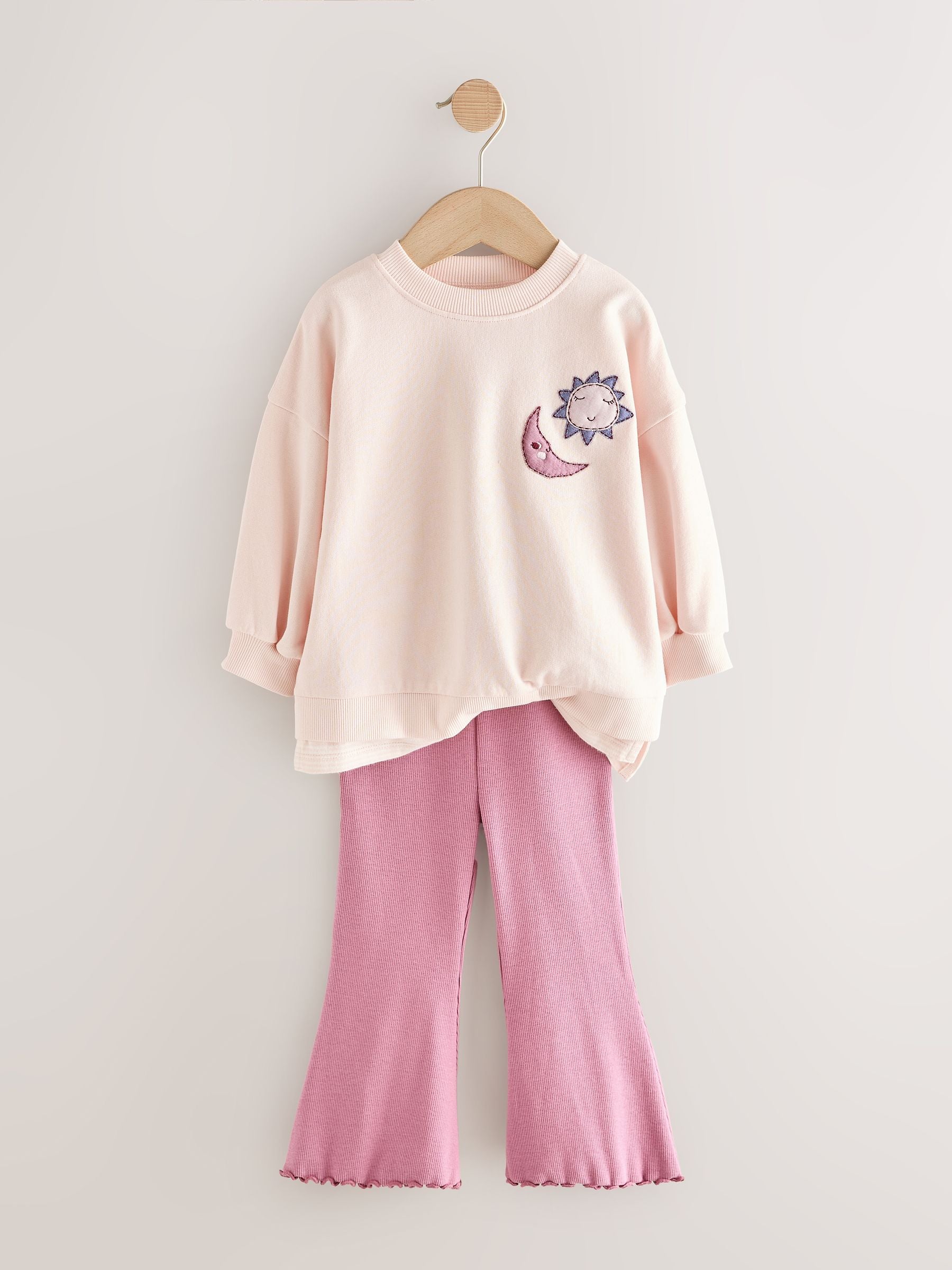 Pink Stars Long Sleeve Top and Flare Set (3mths-7yrs) image 6