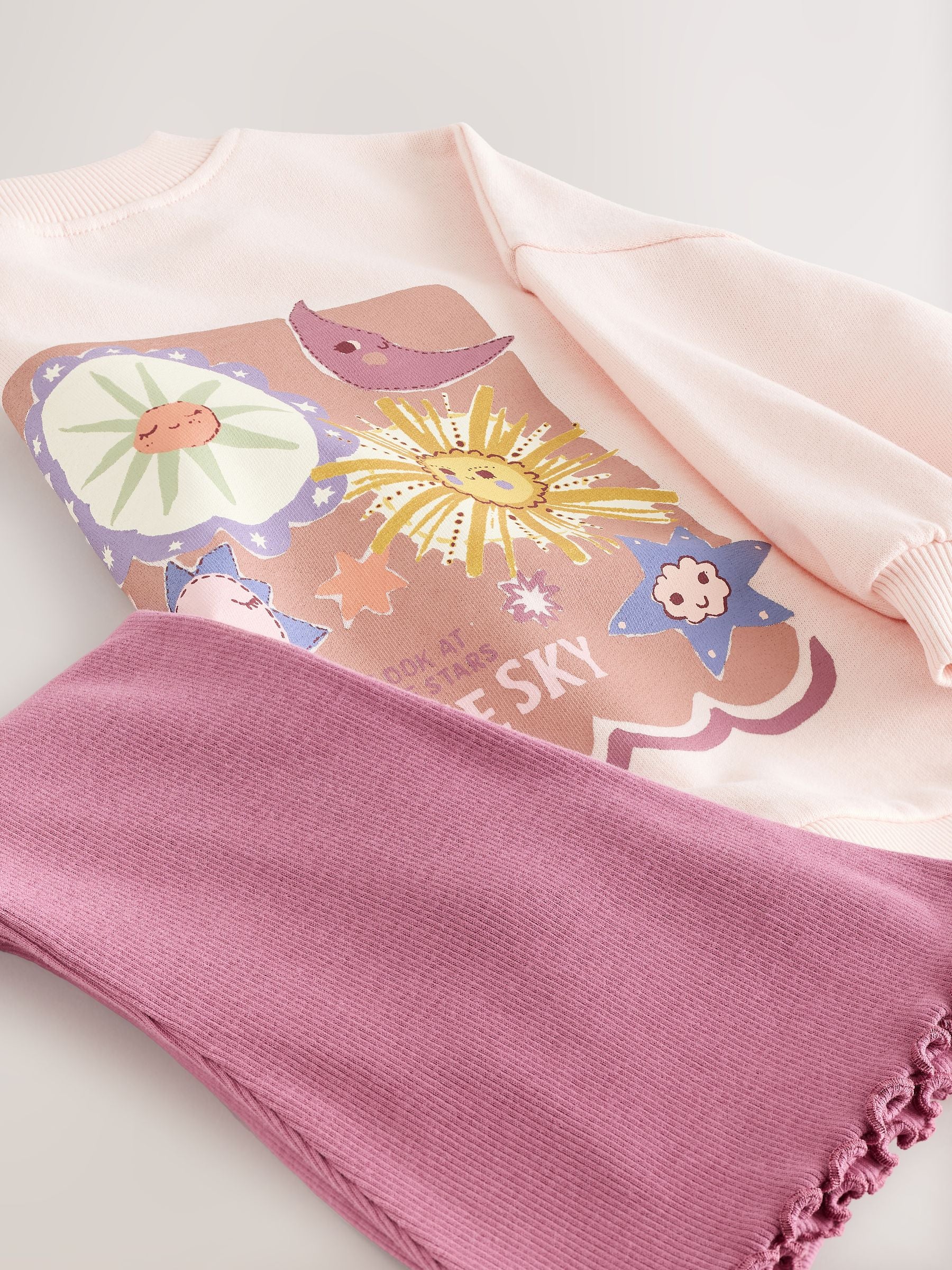 Pink Stars Long Sleeve Top and Flare Set (3mths-7yrs) image 8