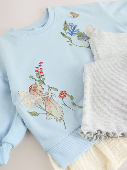 Blue Fairy Long Sleeve Top and Leggings Set (3mths-7yrs) image 6