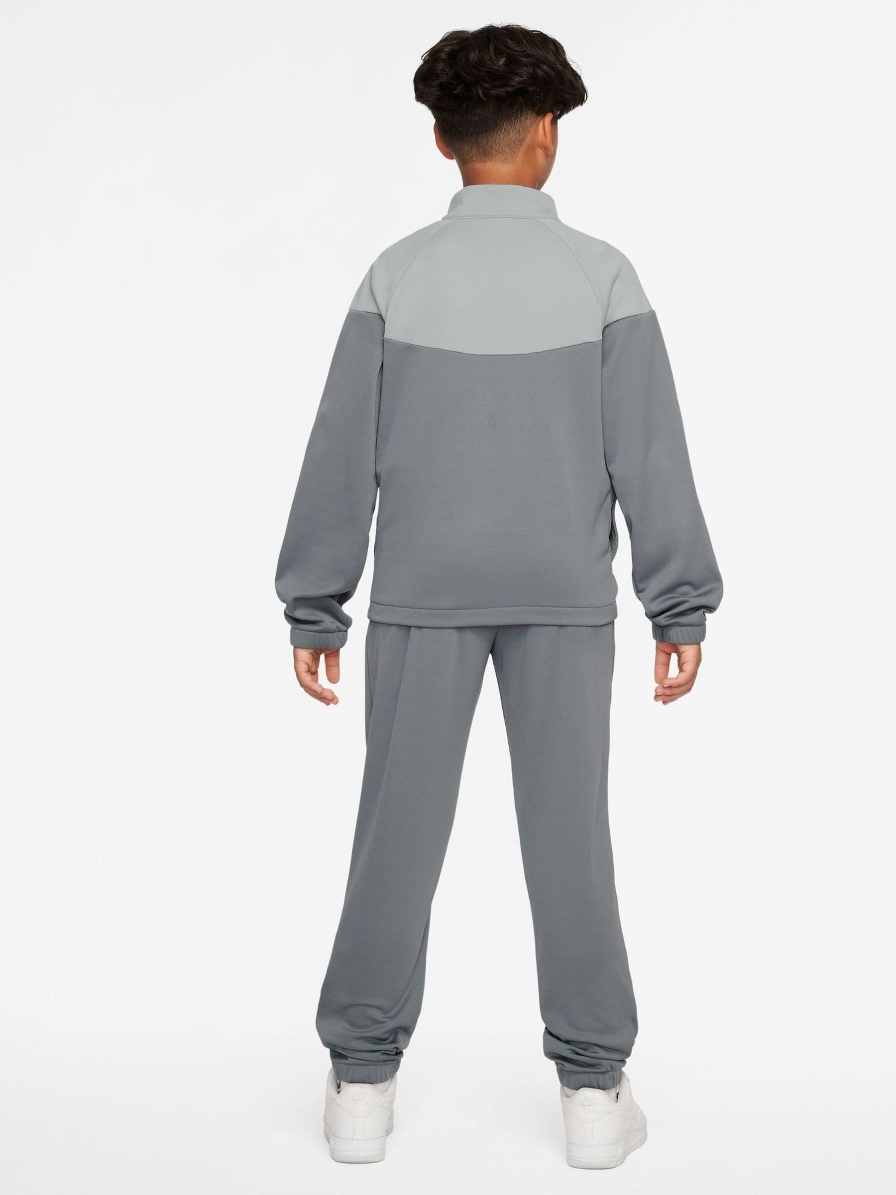 Dsiney Kidz - Nike Grey Dri-Fit Poly Zip Through Tracksuit image 3