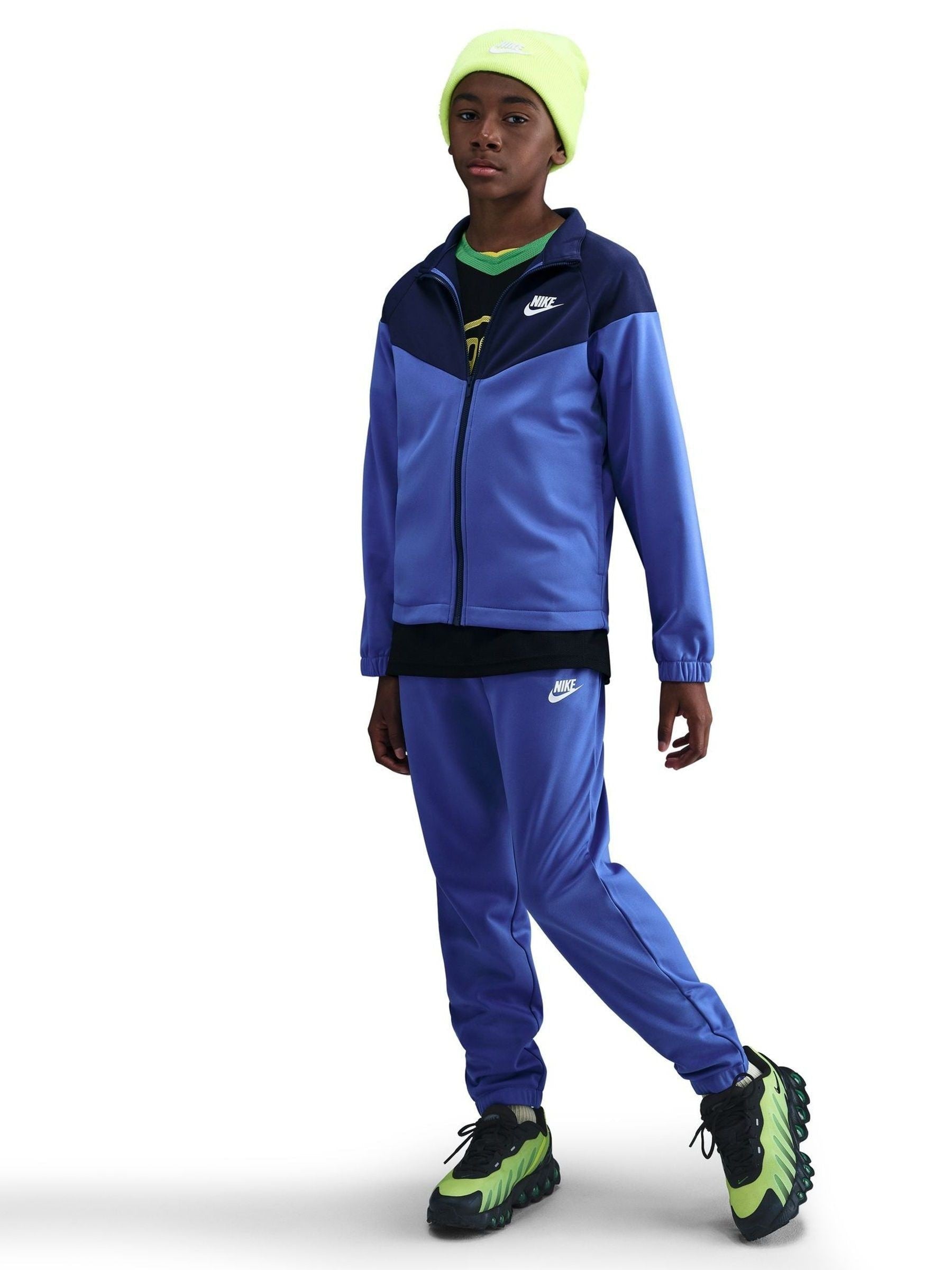 Dsiney Kidz - Nike Comet Blue Dri-Fit Poly Zip Through Tracksuit image 1