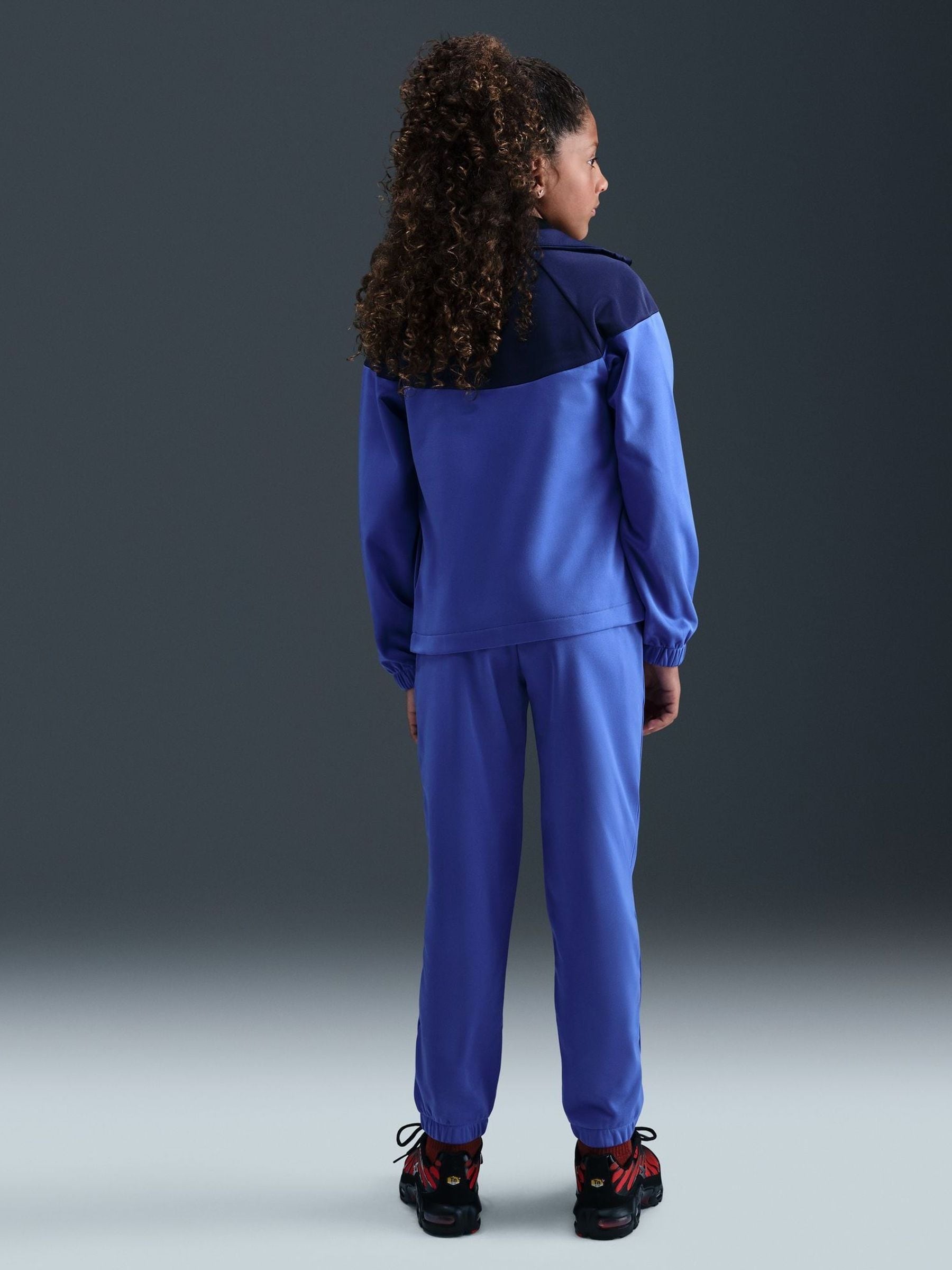 Dsiney Kidz - Nike Comet Blue Dri-Fit Poly Zip Through Tracksuit image 5