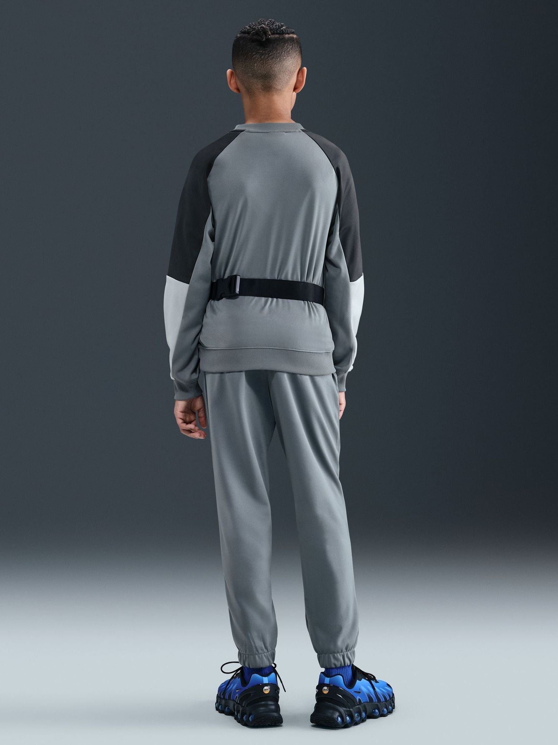 Dsiney Kidz - Nike Grey Dri-FIT Poly Crew Tracksuit image 3