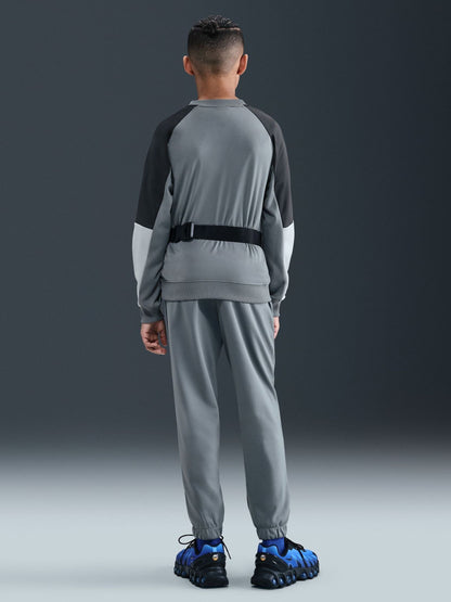 Dsiney Kidz - Nike Grey Dri-FIT Poly Crew Tracksuit image 3