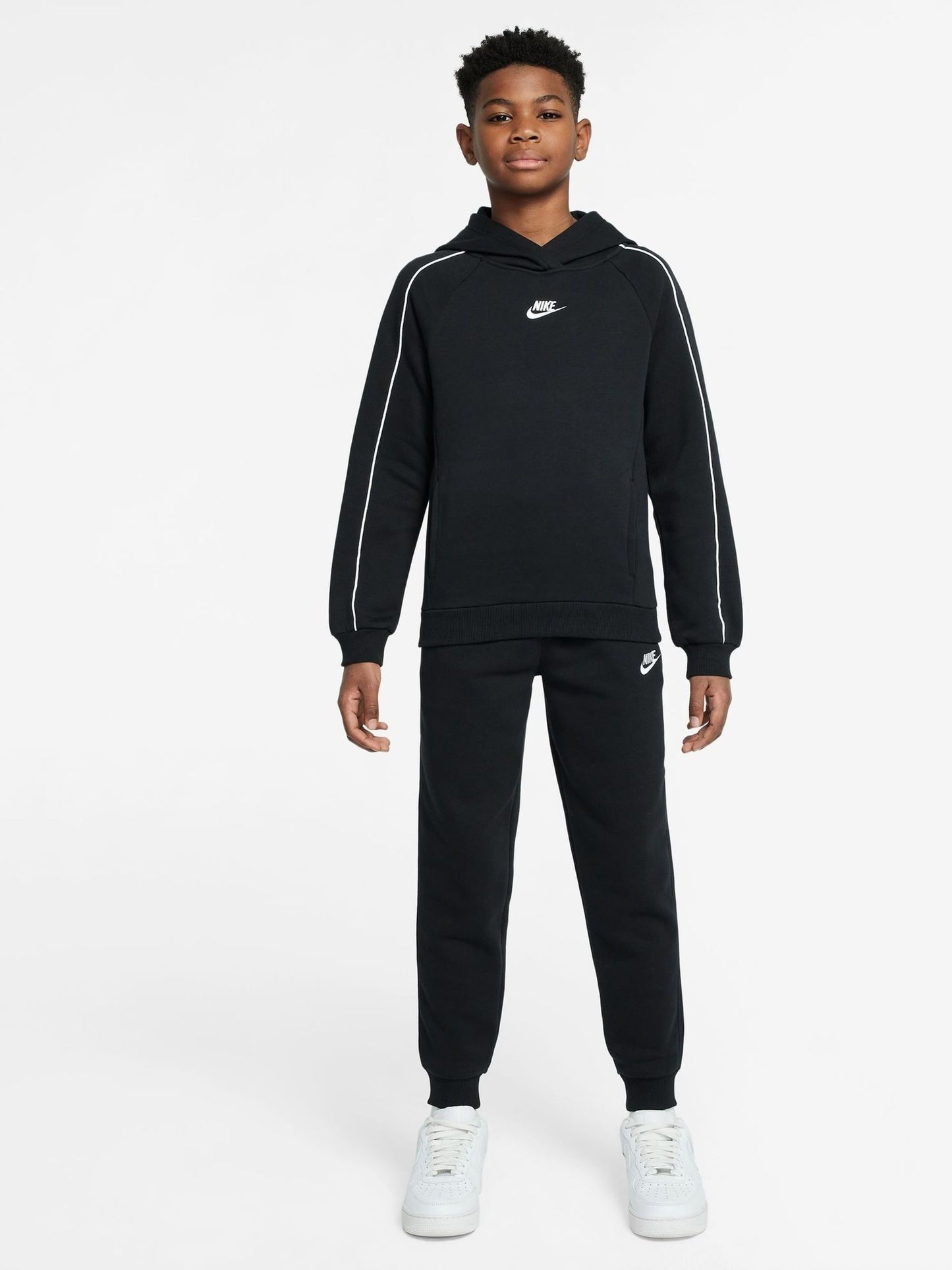 Dsiney Kidz - Nike Black Club Hoodie & Jogger Set image 1