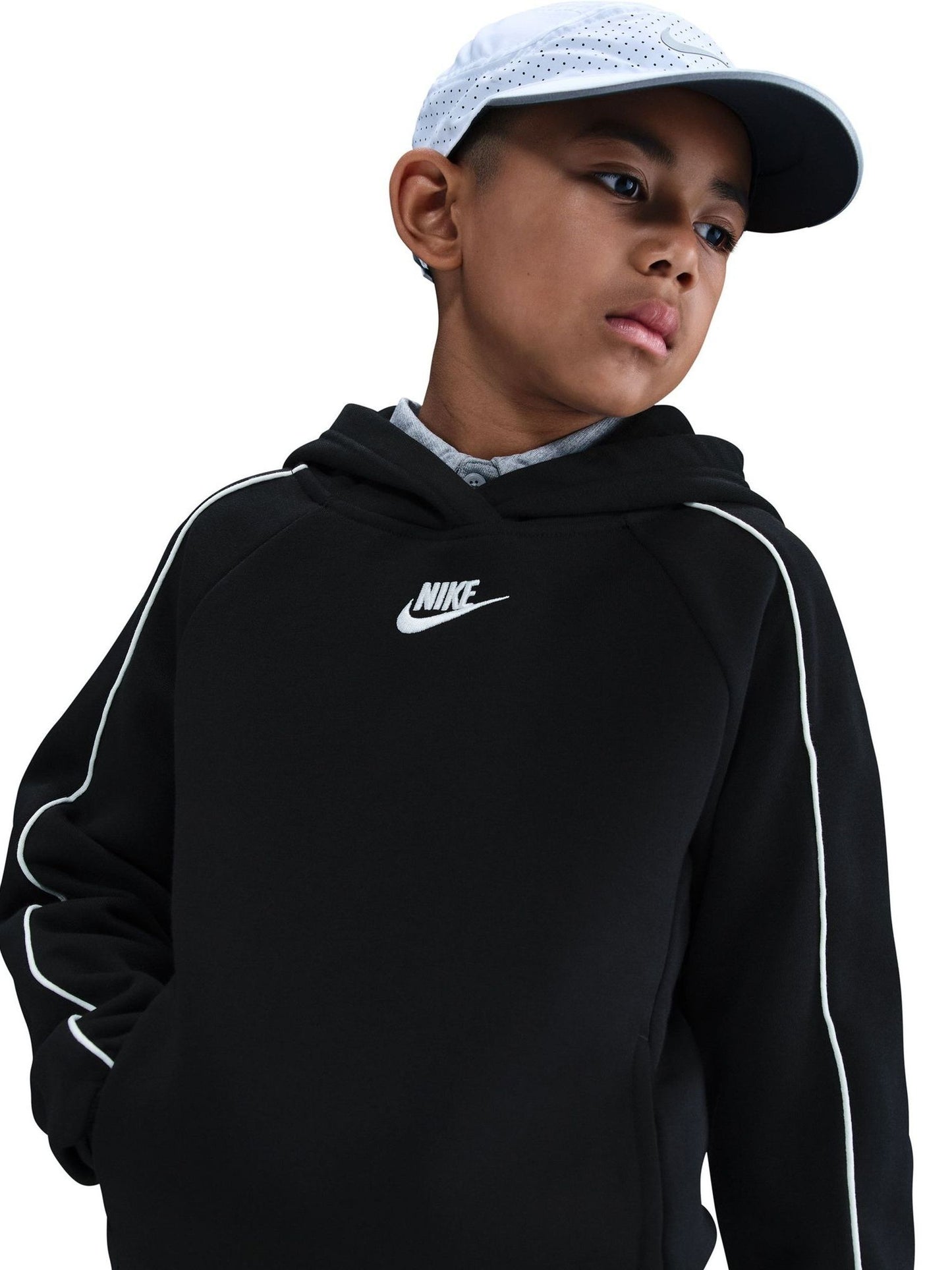 Dsiney Kidz - Nike Black Club Hoodie & Jogger Set image 4