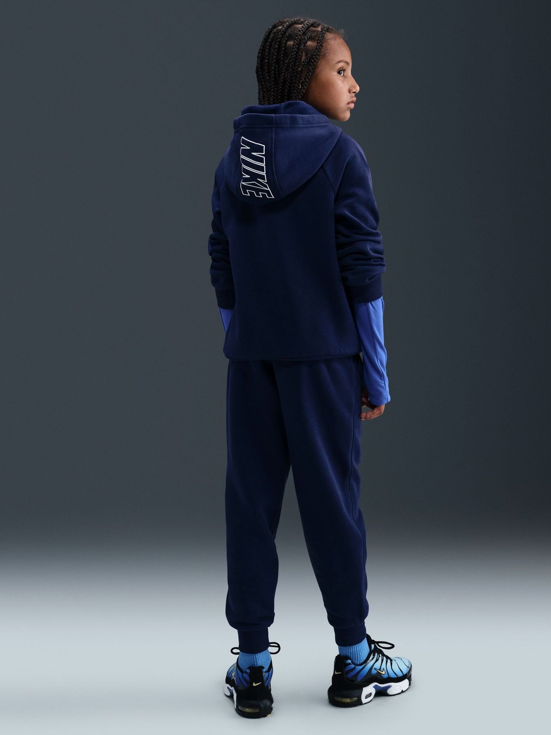 Dsiney Kidz - Nike Midnight Navy Club Hoodie & Jogger Set image 2