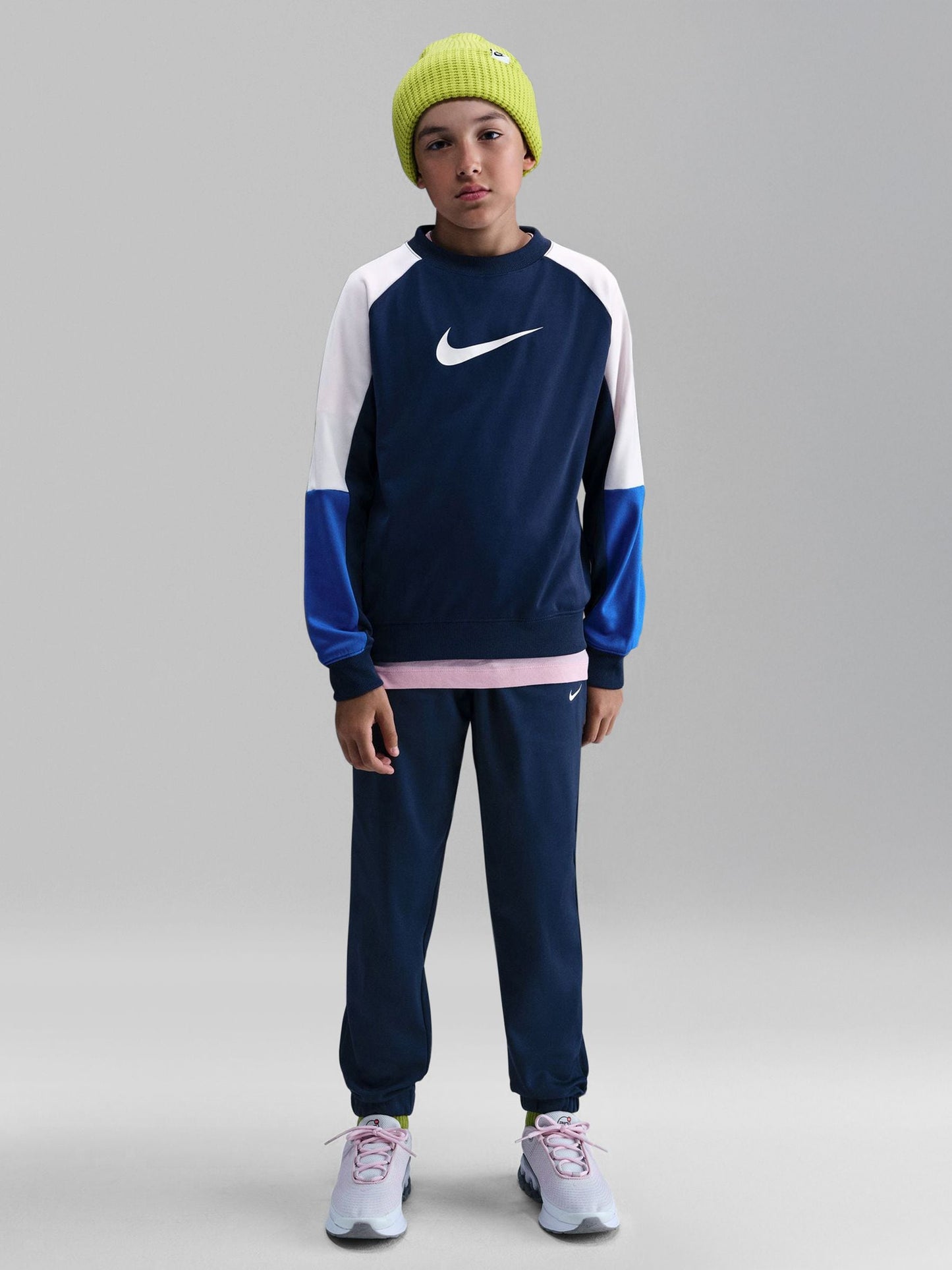 Dsiney Kidz - Nike Midnight Navy Dri-FIT Poly Crew Tracksuit image 1