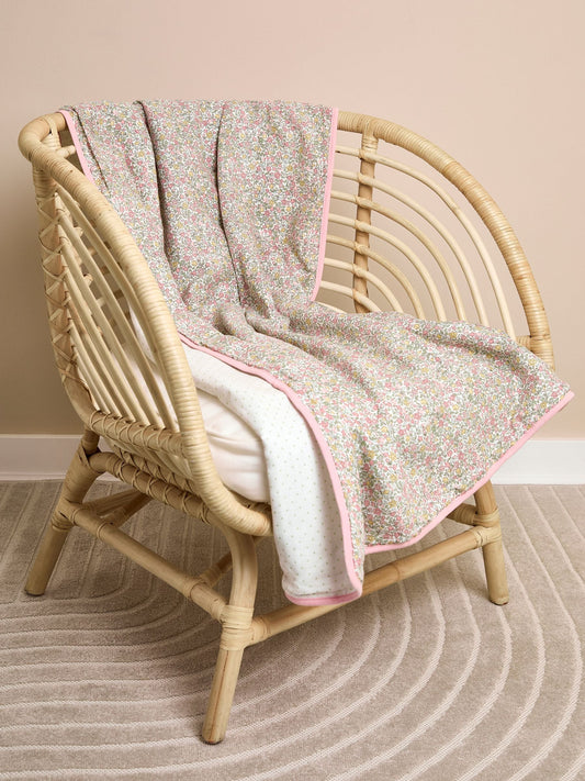 JoJo Maman Bébé Floral Print Muslin Blanket image 1