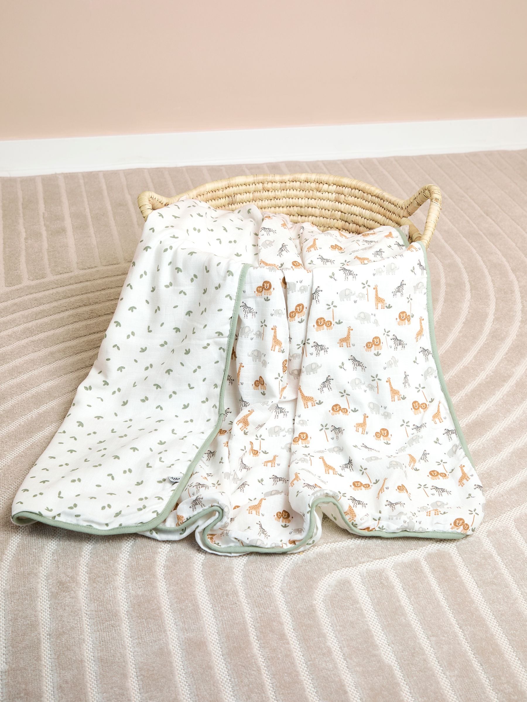JoJo Maman Bébé Safari Muslin Blanket image 1