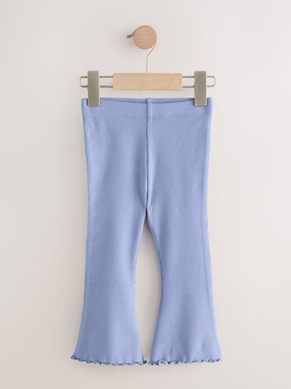 Blue Rib Flare Leggings (3mths-7yrs) image 4