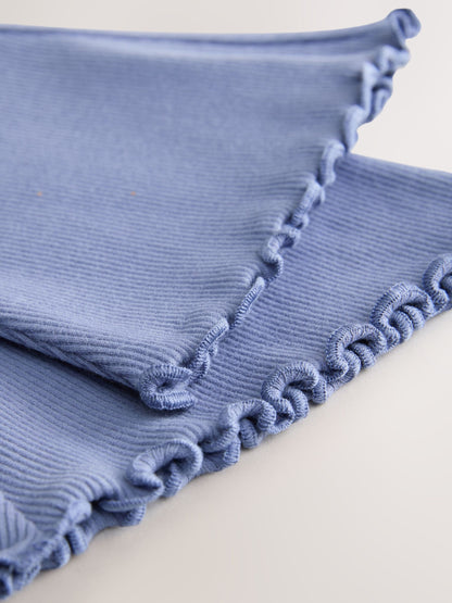 Blue Rib Flare Leggings (3mths-7yrs) image 7