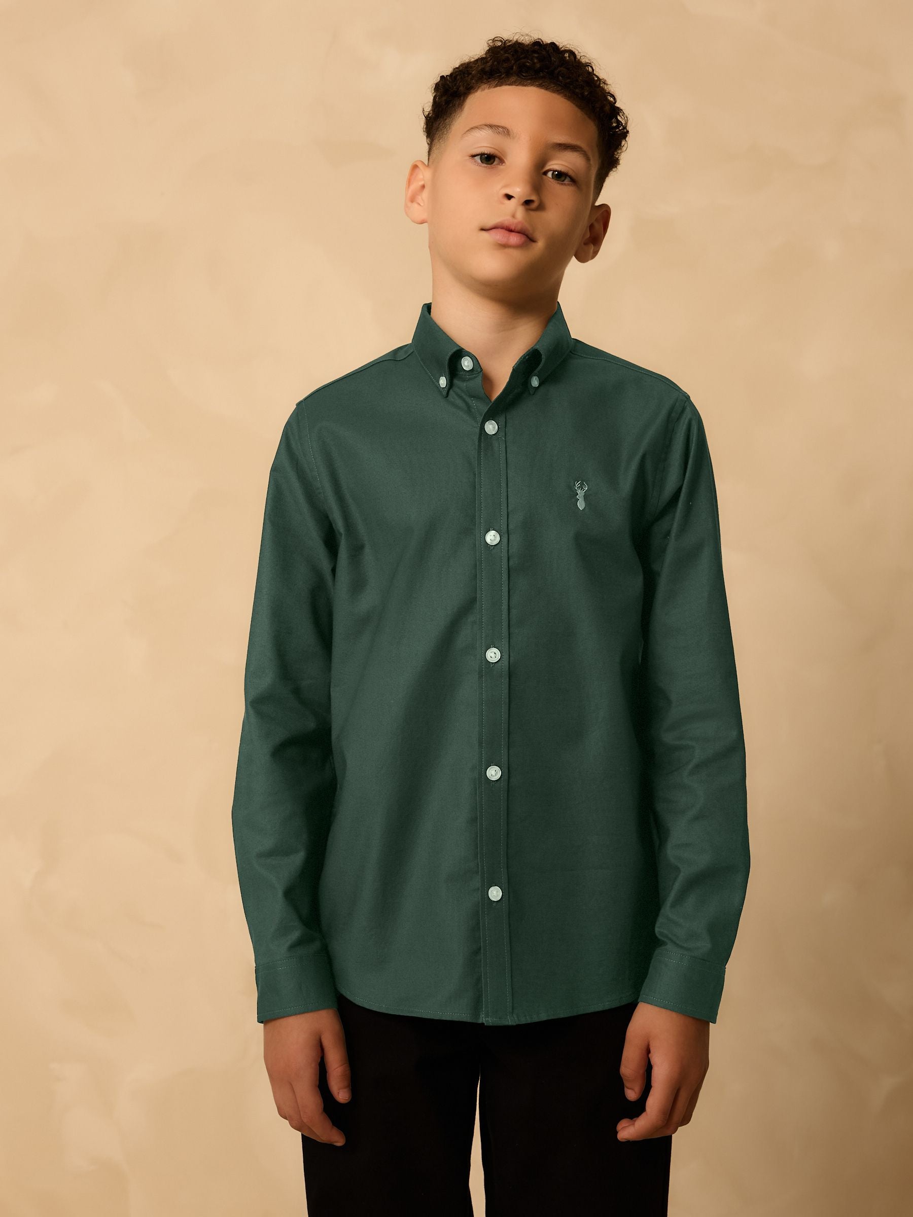 Dsiney Kidz - Dark Green Single Oxford Shirt (3-16yrs) image 1