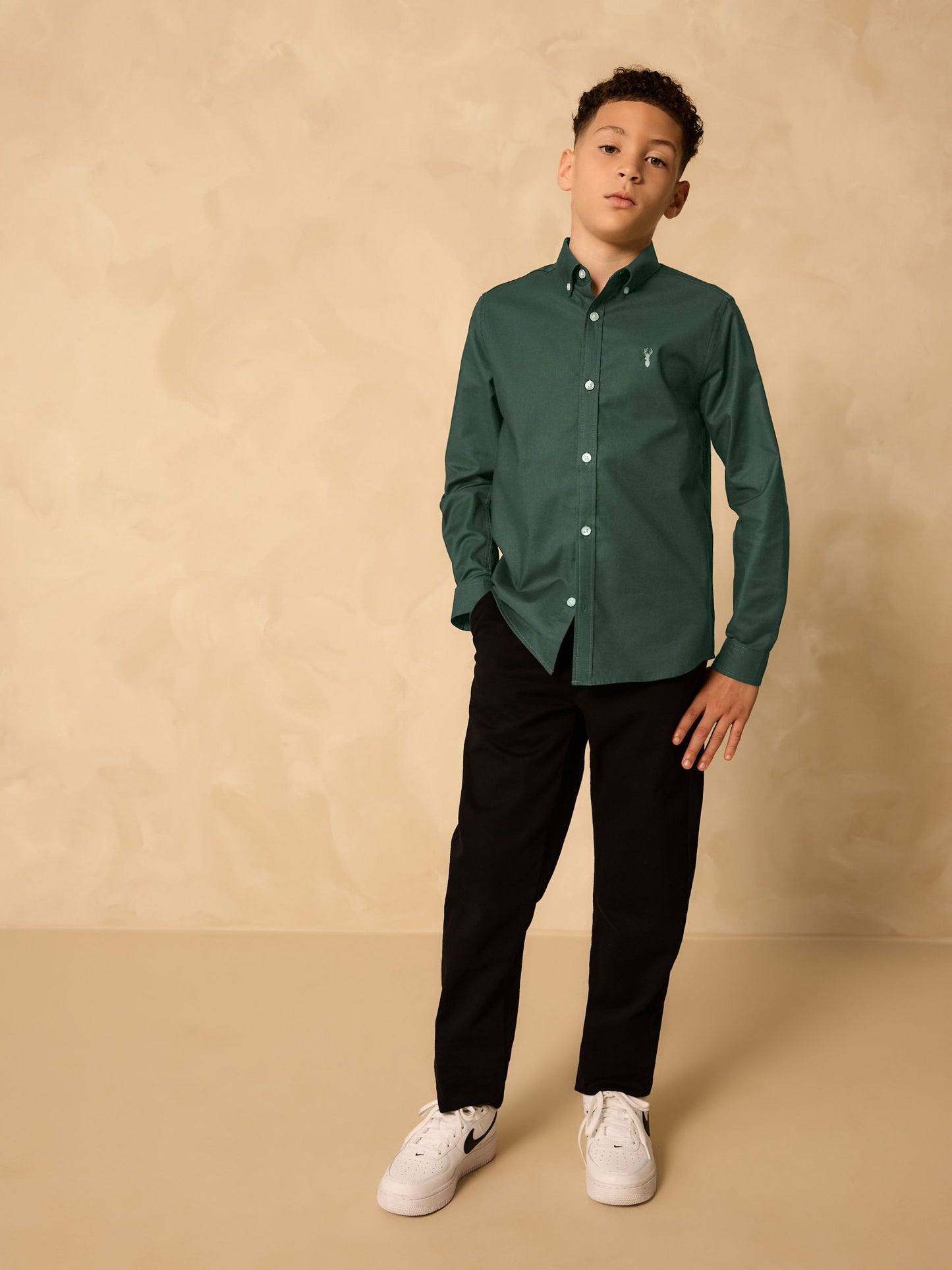 Dsiney Kidz - Dark Green Single Oxford Shirt (3-16yrs) image 2