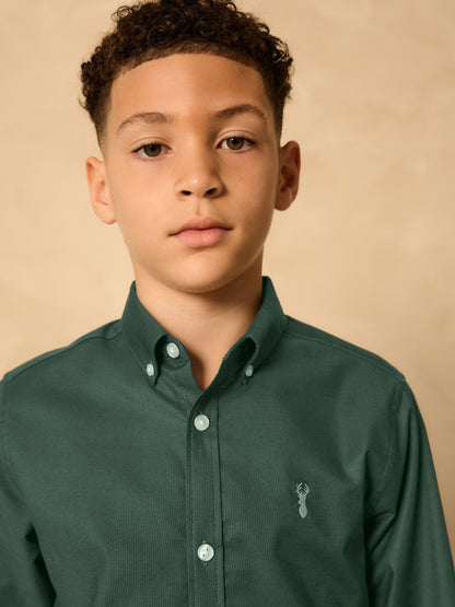 Dsiney Kidz - Dark Green Single Oxford Shirt (3-16yrs) image 4