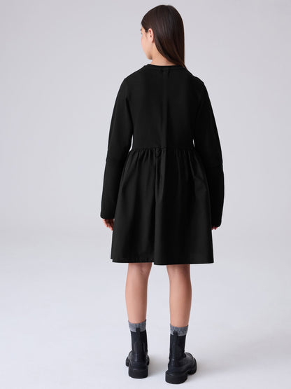 smALLSAINTS Black Logo Chevron Long Sleeve T-Shirt Dress - image 2