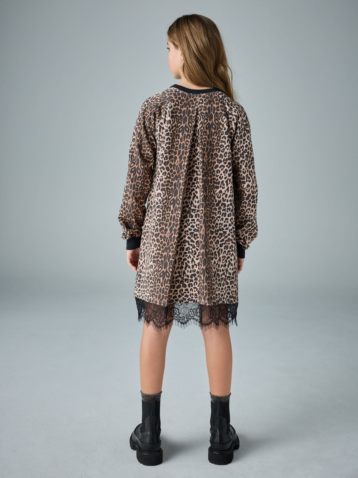 smALLSAINTS Leopard Lee Lace Sweat Dress - image 3