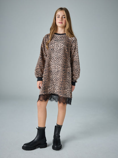 smALLSAINTS Leopard Lee Lace Sweat Dress - image 4