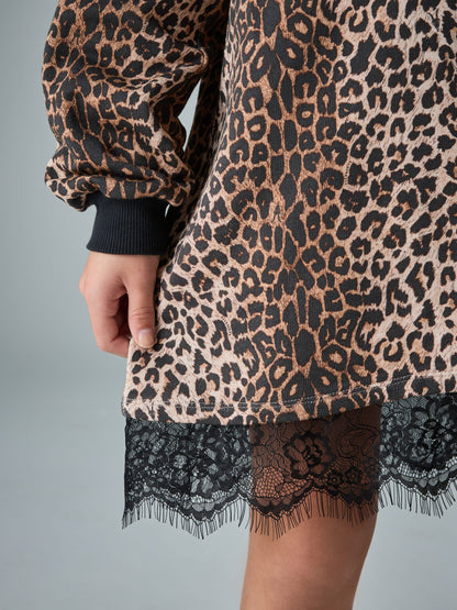 smALLSAINTS Leopard Lee Lace Sweat Dress - image 6