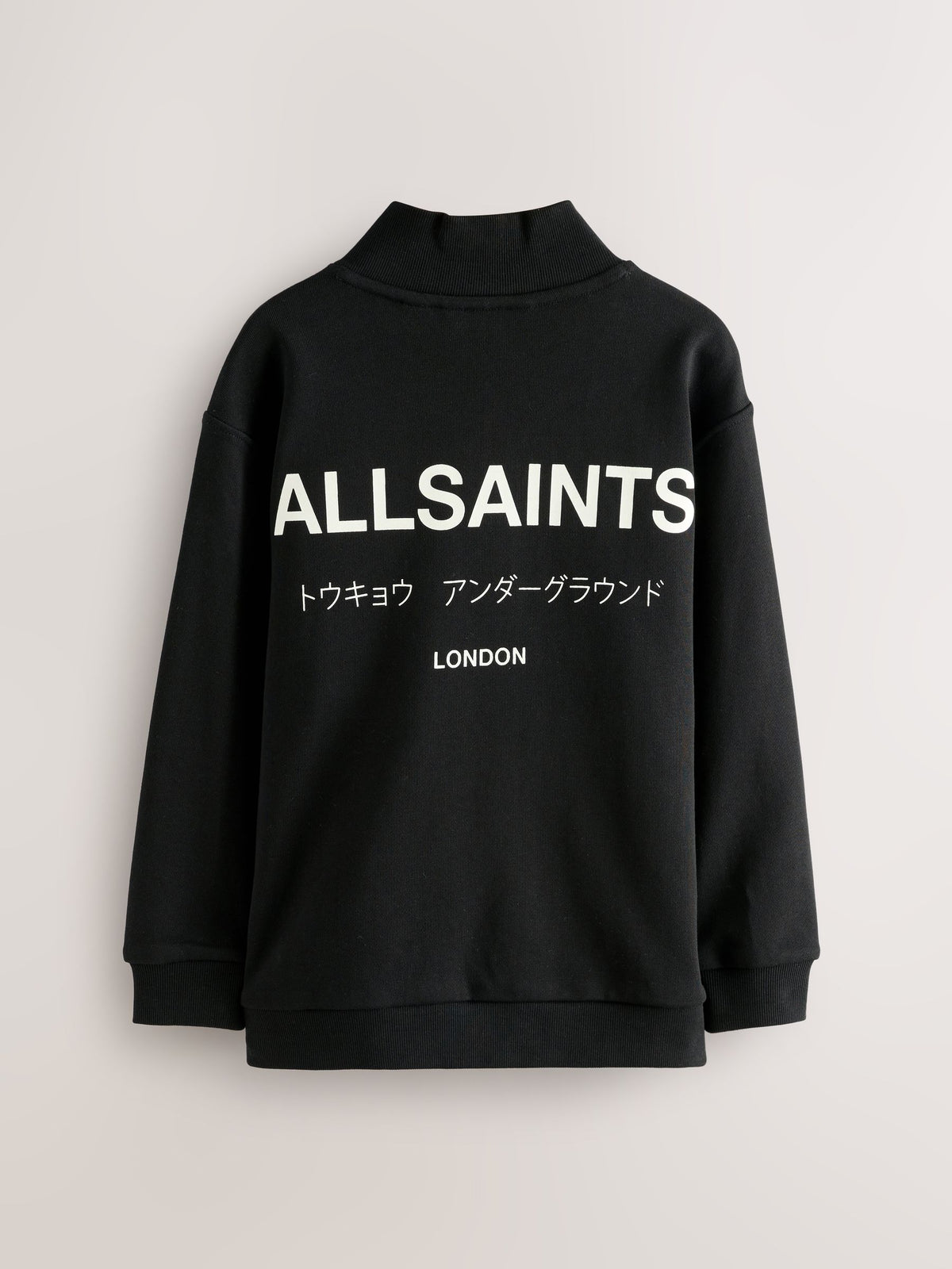 smALLSAINTS Black Underground Oversized Half Zipped Sweatshirt - image 7