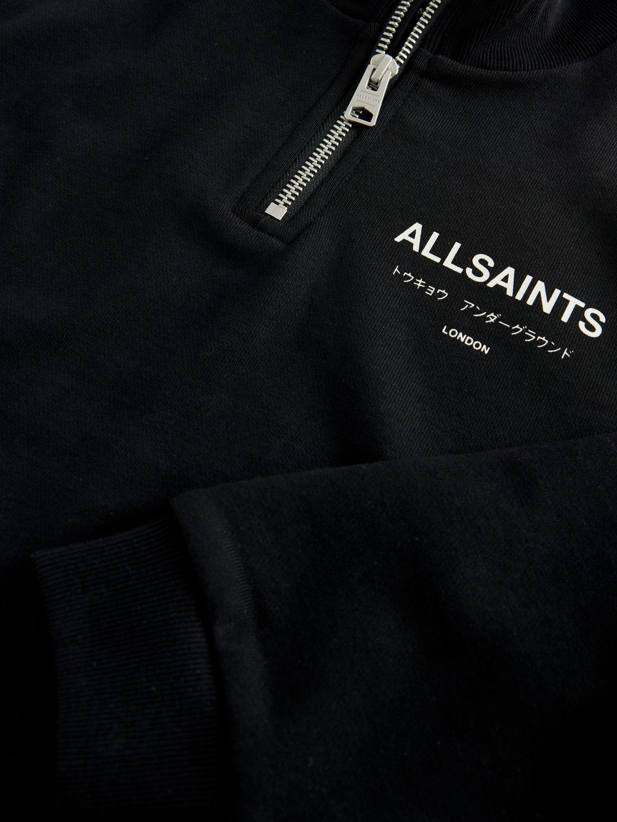 smALLSAINTS Black Underground Oversized Half Zipped Sweatshirt - image 9