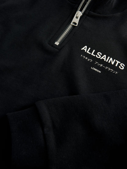 smALLSAINTS Black Underground Oversized Half Zipped Sweatshirt - image 9