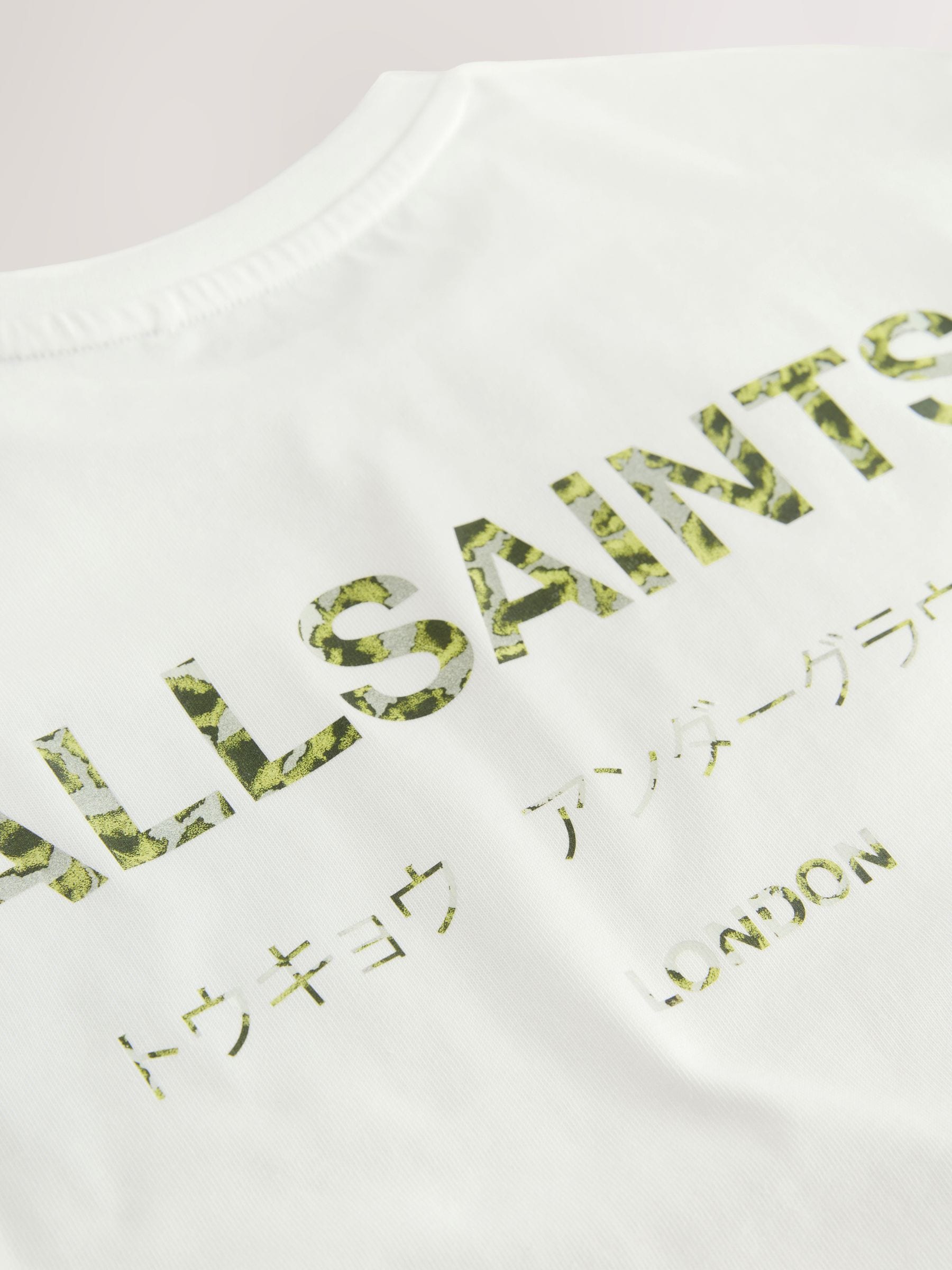 Dsiney Kidz - smALLSAINTS White/Camo Oversized Underground Crew Neck Cotton T-Shirt image 8