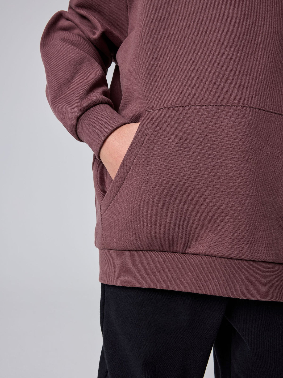 smALLSAINTS Chestnut Brown Oversized Underground Pullover Hoodie - image 4